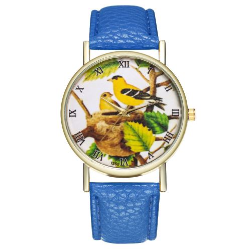 Montre à quartz antique T250-A pour hommes et animaux avec une montre pour animaux de compagnieBleu foncé
