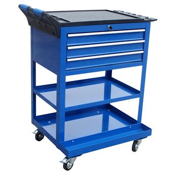 129 83 Sur Servante Metallique 3 Tiroirs 182acc Work Men