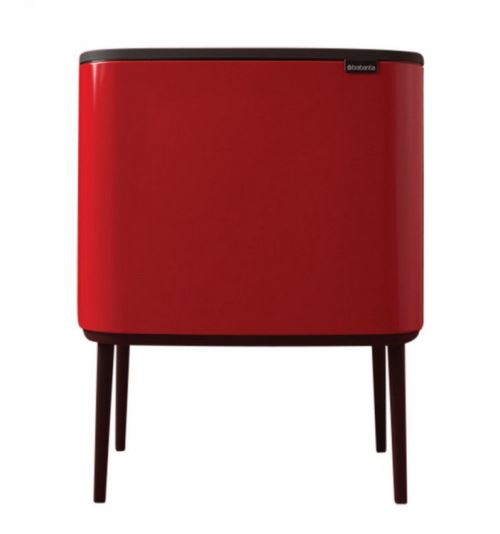poubelle 2 seaux 11+23l rouge - 316104