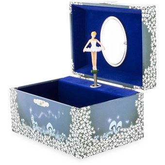 Boîte à Bijoux Musicale Phosphorescente Ballerine Bleue Bleu
