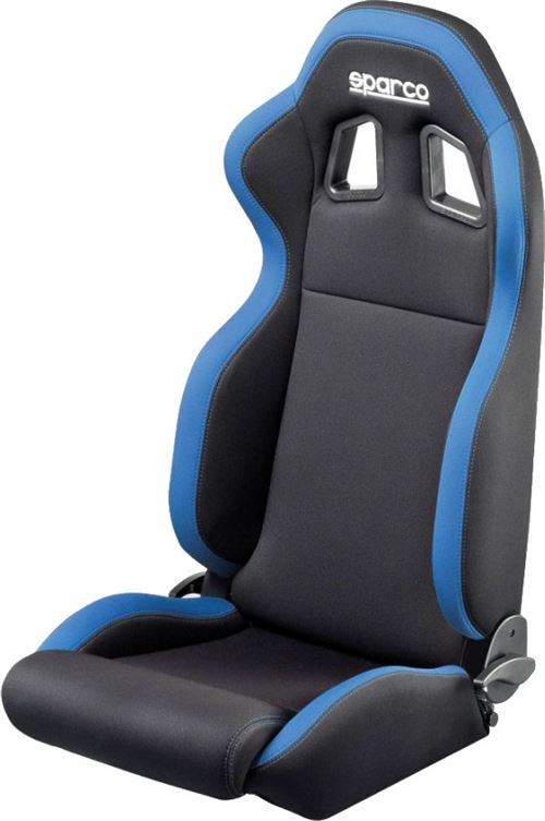 Sparco chaise de sport R100 avec dossier réglable noir/bleu