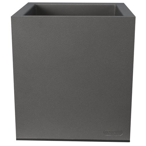 RIVIERA - Pot de fleurs carré - 30 cm - Gris - Image 2