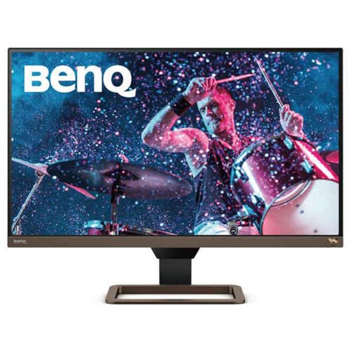 BenQ EW2780U - LED-monitor - 27 - 3840 x 2160 4K UHD (2160p) @ 60 Hz - IPS - 350 cd/m² - 1300:1 - 5 ms - 2xHDMI, DisplayPort - luidsprekers - zwart, metallic bruin