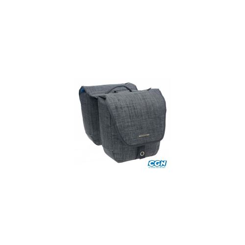 Sacoche velo porte bagage a pont newlooxs avero gris racktime - 25 litres - 320x330x130mm