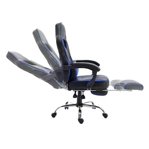 10 Sur Fauteuil De Bureau Gamer Noir Et Bleu Link Achat Prix Fnac