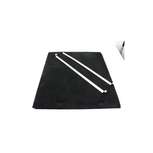 Filtre charbon dim 263x310mm + fixations pour hotte de dietrich - 9365026