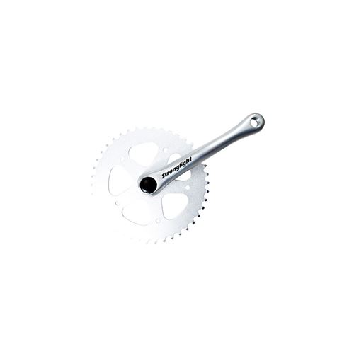Pedalier monovitesse city 42d l170 alu strong 55s argent 2.38
