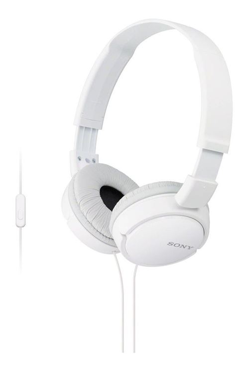 Sony MDR-ZX110AP - Écouteurs avec micro - circum-aural - filaire - jack 3,5mm - blanc
