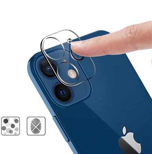 Coque silicone avec protection caméra iPhone 12 Mini (transparente) 