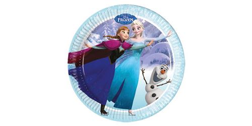 8 Assiettes Reine des Neiges