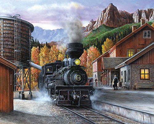 Springbok Puzzles - Mountain Express - 1000 Piece Jigsaw Puzzle - Large 30 Inches by 24 Inches Puzzle - Made in USA - Unique Cut Interlocking Pieces