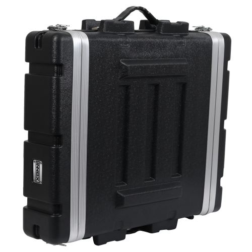 Innox ABS-19-2U flight case double porte ABS 19 pouces, 2 U, grande profondeur