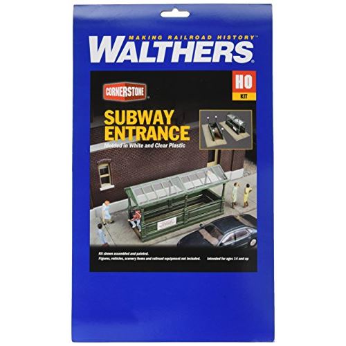 Walthers, Inc. Subway Entrance Kit with Builds 2 Complete Models