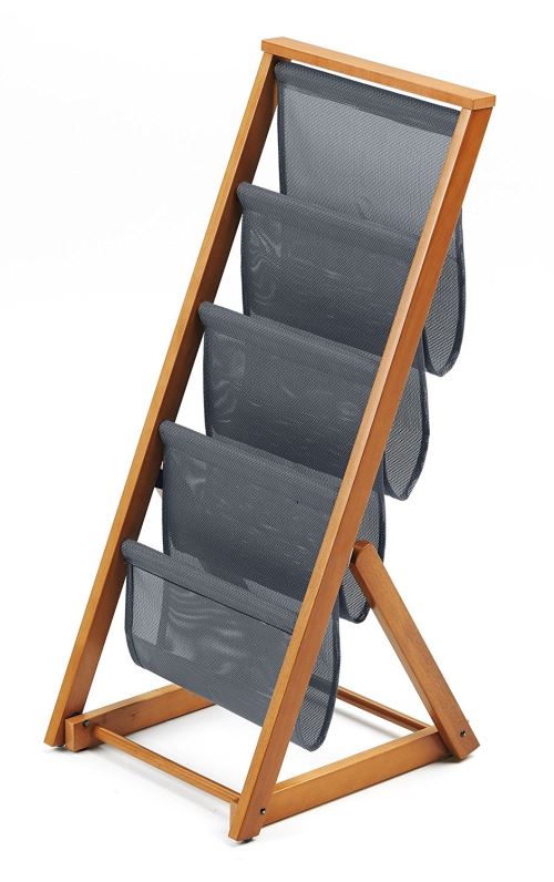 Arredamenti Italia AR_IT- 717 MATRIX Porte Revues Hêtre Massif couleur Cerise 38 x 90 x 42 cm