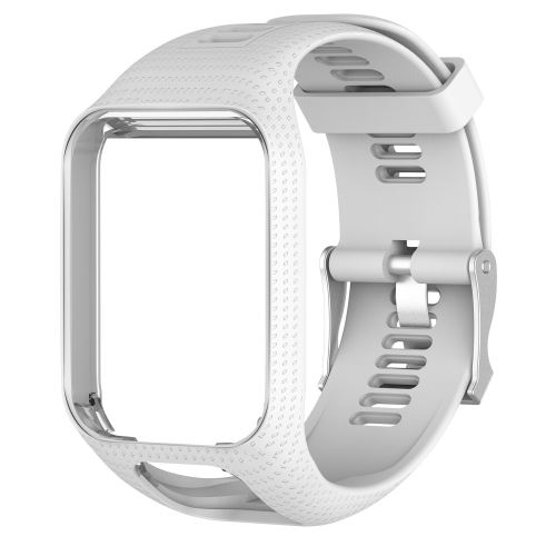Bracelet en silicone pour TomTom Runner 2/3 - Blanc