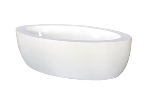 Baignoire îlot MARMARA - 206L - 185*91*58cm - Blanc
