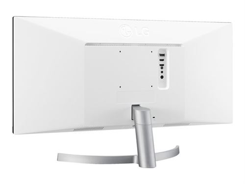 LG 29WK600 - LED-monitor - 29 - 2560 x 1080 UWFHD - IPS - 300 cd/m² - 1000:1 - 5 ms - 2xHDMI, DisplayPort - luidsprekers - zwarte textuur, zilveren haarlijn, witte achterkant met textuur