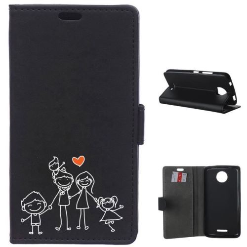 BeCool - Housse Etui Le bonheur en famille pour Motorola Moto C Plus