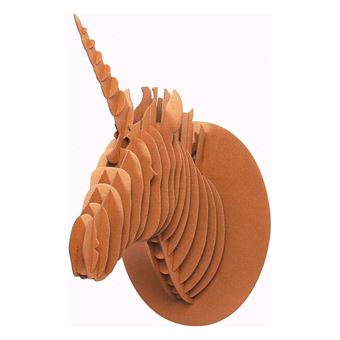 Maquette trophée licorne carton 305 x 305 mm