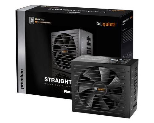be quiet straight power 11 650w 80 plus platinum power supply noir