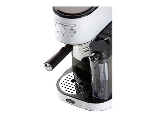 Boretti B402 - Machine à café avec buse vapeur Cappuccino - 15 bar - blanc