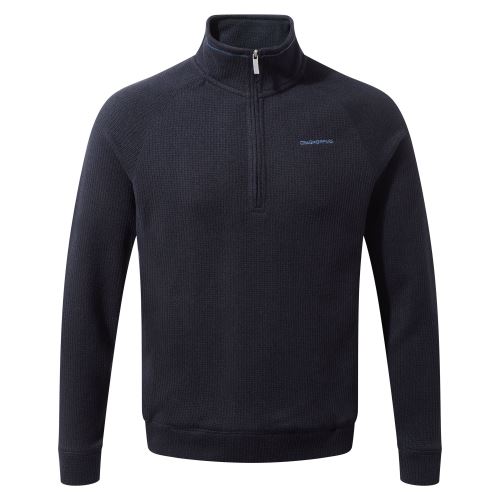Craghoppers - Polaire zippée NORTON - Homme (L) (Bleu marine chiné) - UTCG714