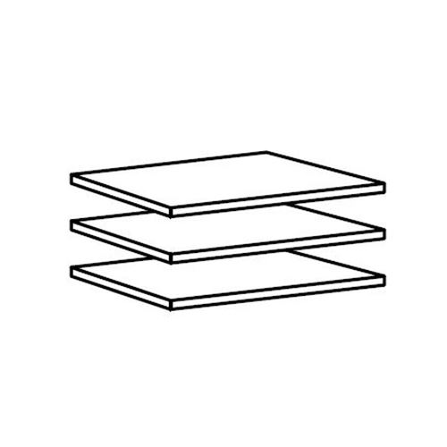 3 Tablettes largeur 81 cm coloris Erable