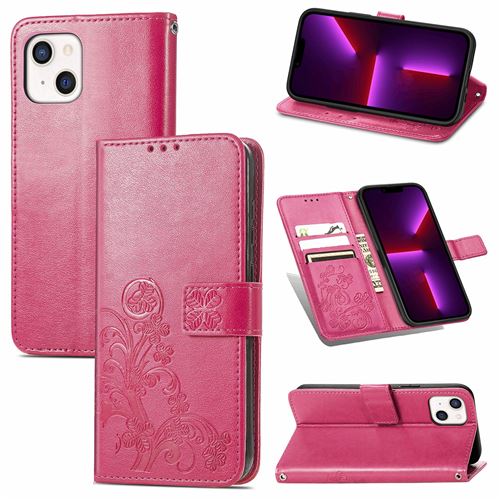 MPFRANCE Housse pour iPhone 13 Rose [Fleur de Lys]