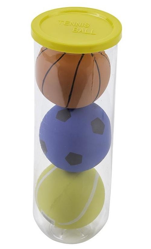 Angel Sports Balles de tennis high-bounce en tube 3 pièces