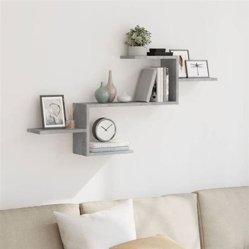 VIDAXL - Étagère Murale - 104x15x49 cm - Gris Béton - Image 2