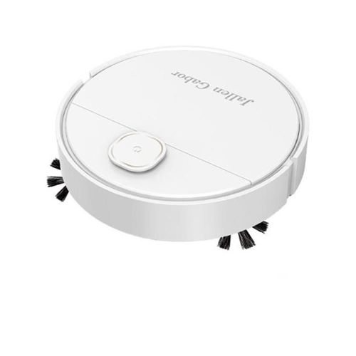  Brightake Robot aspirateur , balayer, essuyer, aspirer, nettoyage automatique, robot balayeur, silencieux, convient pour les sols, les tapis, blanc 