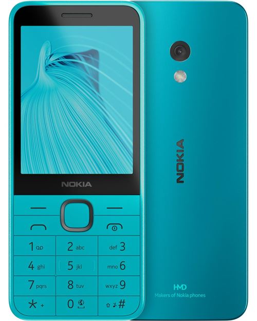 HMD 235 4G (2024) 7,11 cm (2.8 ) 99 g Bleu Téléphone numérique