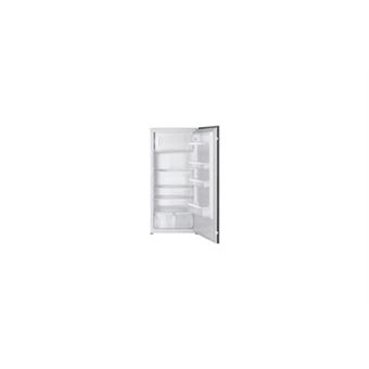 Refrigerateur integrable 1 porte 188 L dont refrigerateur 174 L et congelateur **** 14 L, 3 clayettes verre reglables, niche 122 cm, fixation par glissieres, 35 dB, classe F