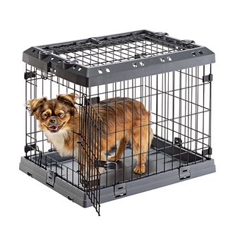 Ferplast Cage Pliable pour très petits chiens SUPERIOR 60 Clôture  métallique avec Séparateur Double verrouillage Gris - Transport petits  animaux à la Fnac