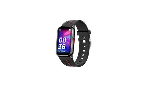 Montre connectée de sport entièrement tactile pour femmes et hommes,moniteur de fréquence cardiaque,pour android et ios -noir