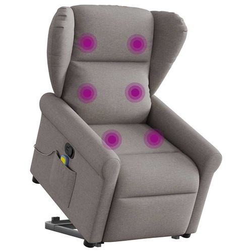Non Communiqué Taupe Vidaxl Fauteuil De Massage, Relaxation Tissu
