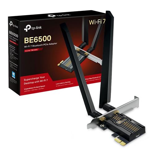 Tp-Link Archer Tbe400E V1 - Adaptateur Réseau - Pcie - Wi-Fi 6E, Wi-Fi 7, Bluetooth