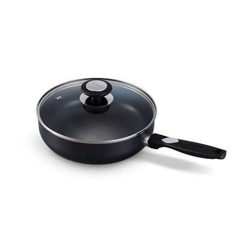 Non Communiqué Noir Sauteuse Avec Couvercle Pro Induc 24 Cm - Beka - Aluminium