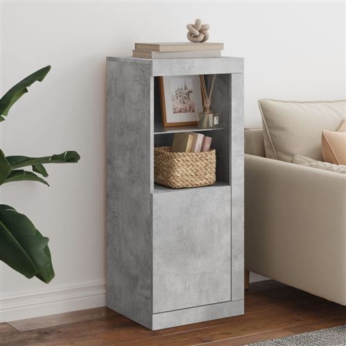 Vidaxl Gris Buffet Avec Led Béton - Image 3