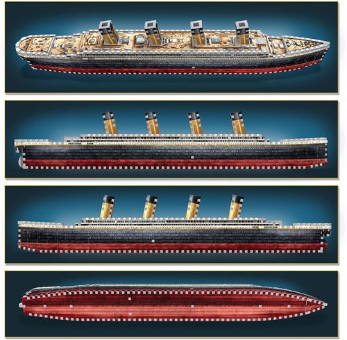 Puzzle 3D Titanic 440 Pieces - Figurine de collection - Achat