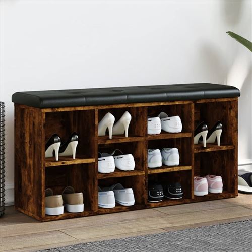 VIDAXL - Banc à chaussures - Chêne - 102x32x50 cm - Image 2