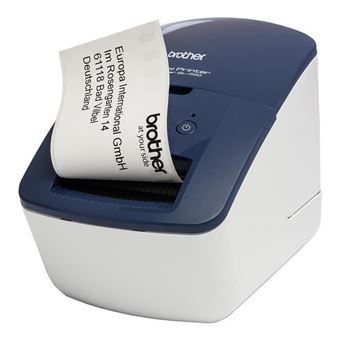 Brother QL-600B - Imprimante d'étiquettes - thermique direct - rouleau (6,2  cm) - 300 x 300 ppp - jusqu'à 71 mm/sec - USB 2.0 - bleu-blanc - Imprimante  Photo - Achat & prix