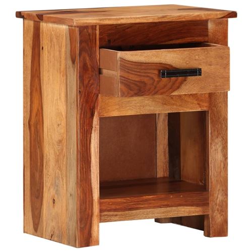 vidaXL Table de chevet 40 x 30 x 50 cm Bois de Sesham massif