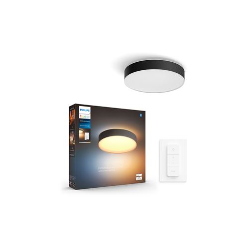 Philips Hue White Ambiance Plafonnier Enrave Medium, Noir
