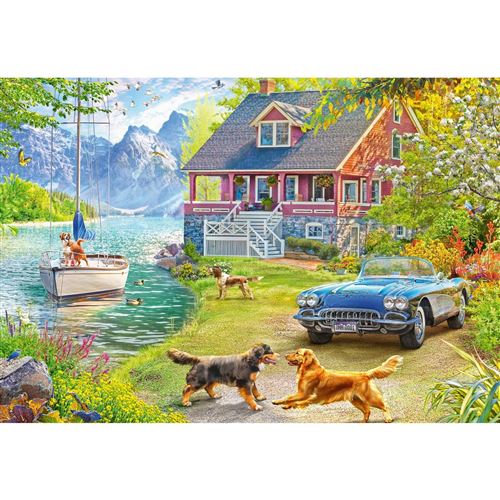 Non Communiqué Puzzle 200 Pièces : Maison D'été Au Lac