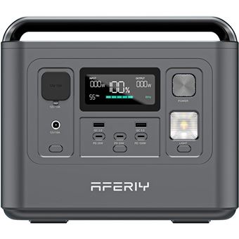 Station Électrique Portable Solaire – 800W / 512Wh – Batterie LiFePO4 – Prise CA/CC/USB