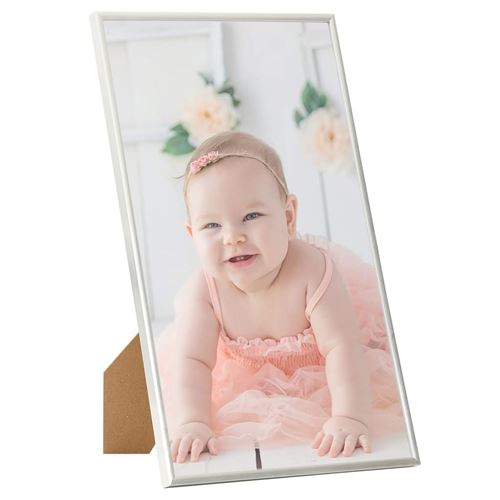 vidaXL Collage de cadres photo 10 pcs de mur table Argenté 13x18cm MDF