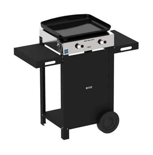 Eno - Plancha Combo Initial 50 - Barbecue à Gaz - Inox - Noir - Image 2