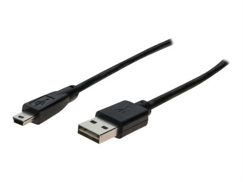 generic - Câble USB - USB (M) reversible pour mini USB type B (M) - USB 2.0 - 2 m - noir