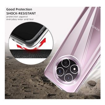Oududianzi - Coque Compatible avec Honor Magic 7 Lite 5G, [Coque Silicone Liquide] [Intérieur Microfibre] Souple Étuis en Caoutchouc Housse Antichoc Protection Bumper - Bordeaux